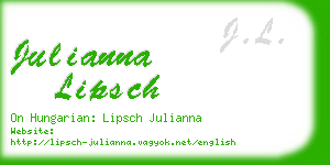 julianna lipsch business card